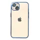Apple iPhone 14 Kılıf Lensli Silikon - Açık Mavi
