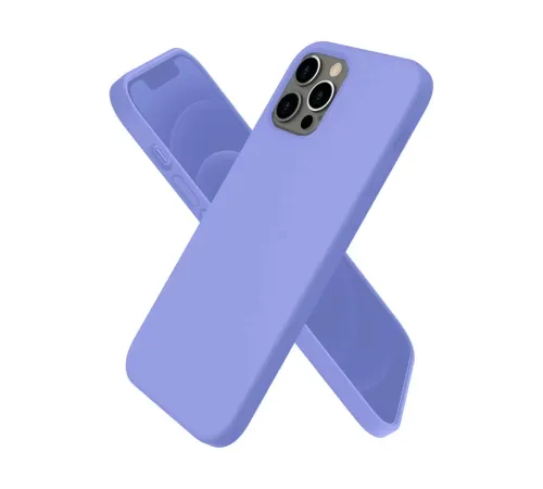 Apple iPhone 12 Pro Max Kılıf First Silikon - Mor