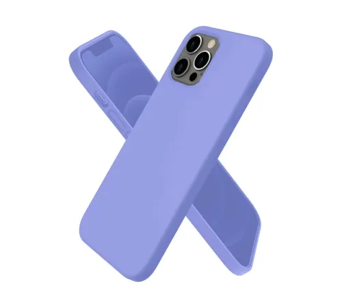 Apple iPhone 12 Pro Max Kılıf First Silikon - Mor