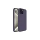 Apple iPhone 15 Kılıf First Silikon - Mürdüm
