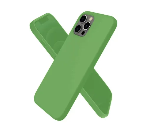 Apple iPhone 12 Pro Max Kılıf First Silikon - Yeşil