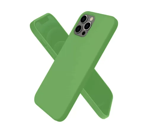 Apple iPhone 12 Pro Max Kılıf First Silikon - Yeşil