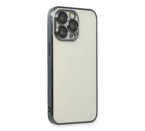 Apple iPhone 14 Pro Kılıf Lensli Silikon - Siyah