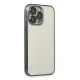 Apple iPhone 14 Pro Kılıf Lensli Silikon - Siyah