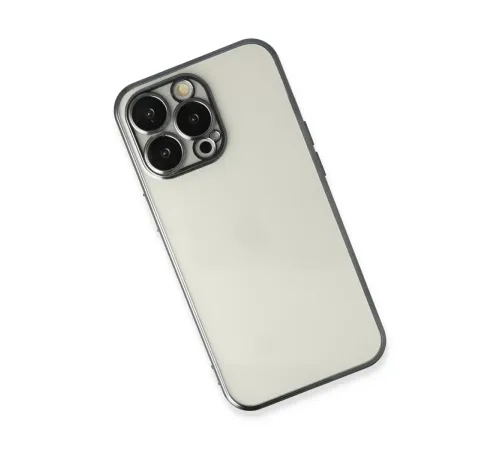 Apple iPhone 14 Pro Kılıf Lensli Silikon - Siyah