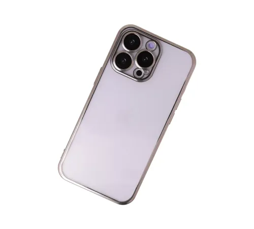 Apple iPhone 14 Pro Kılıf Lensli Silikon - Gold
