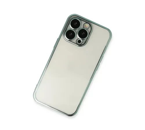 Apple iPhone 14 Pro Kılıf Lensli Silikon - Yeşil