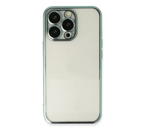 Apple iPhone 14 Pro Kılıf Lensli Silikon - Yeşil