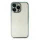 Apple iPhone 14 Pro Kılıf Lensli Silikon - Yeşil