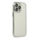 Apple iPhone 14 Pro Kılıf Lensli Silikon - Gümüş