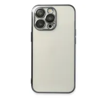 Apple iPhone 14 Pro Max Kılıf Lensli Silikon - Siyah