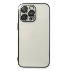 Apple iPhone 14 Pro Max Kılıf Lensli Silikon - Siyah
