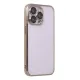 Apple iPhone 14 Pro Max Kılıf Lensli Silikon - Gold