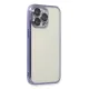 Apple iPhone 14 Pro Max Kılıf Lensli Silikon - Mor