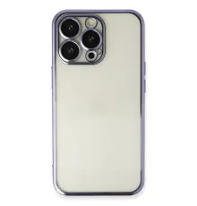 Apple iPhone 14 Pro Max Kılıf Lensli Silikon - Mor