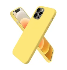 Apple iPhone 12 Pro Max Kılıf First Silikon - Sarı