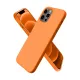 Apple iPhone 12 Pro Max Kılıf First Silikon - Turuncu