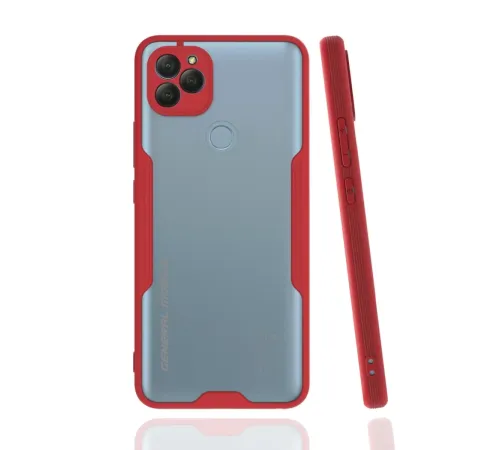 General Mobile GM 22 Kılıf Platin Silikon - Kırmızı