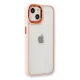 Apple iPhone 14 Plus Kılıf Dora Kapak - Pudra