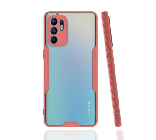 Reno 6 Kılıf Platin Silikon - Pembe