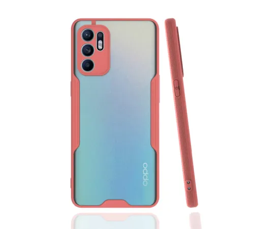 Reno 6 Kılıf Platin Silikon - Pembe