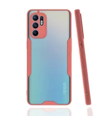 Reno 6 Kılıf Platin Silikon - Pembe