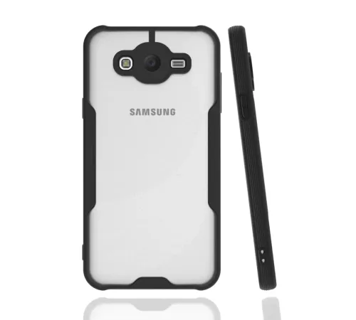 Samsung Galaxy J7 Kılıf Platin Silikon - Siyah