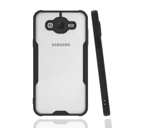 Samsung Galaxy J7 Kılıf Platin Silikon - Siyah