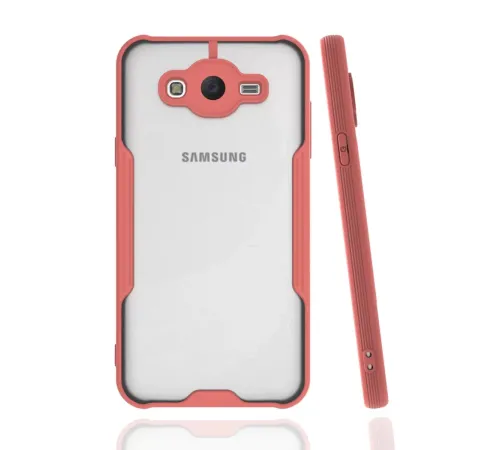Samsung Galaxy J7 Kılıf Platin Silikon - Pembe