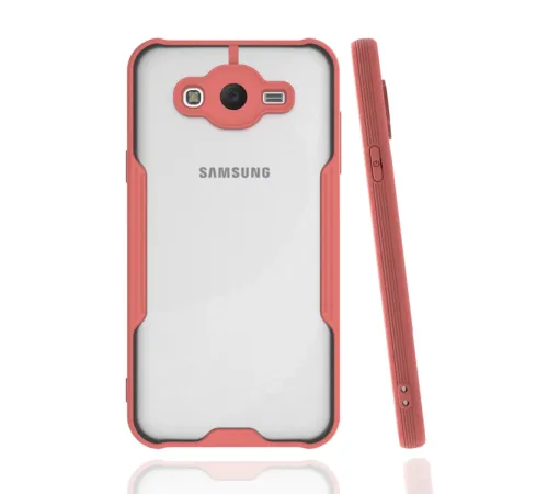 Samsung Galaxy J7 Kılıf Platin Silikon - Pembe