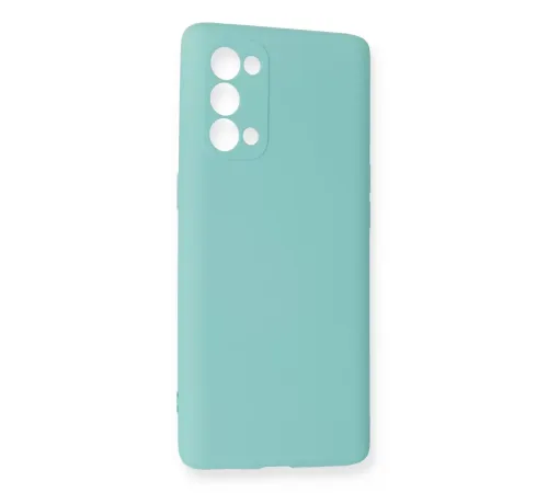 Reno 5 Pro Kılıf Nano içi Kadife Silikon - Turkuaz