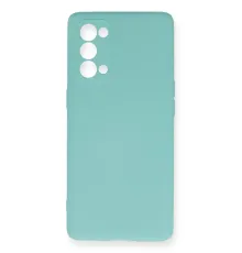 Reno 5 Pro Kılıf Nano içi Kadife Silikon - Turkuaz