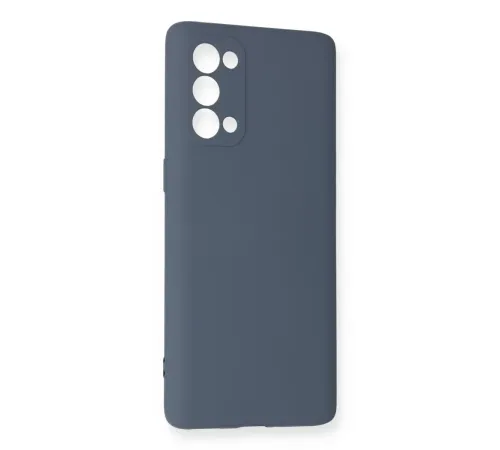 Reno 5 Pro Kılıf Nano içi Kadife Silikon - Gri