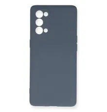 Reno 5 Pro Kılıf Nano içi Kadife Silikon - Gri