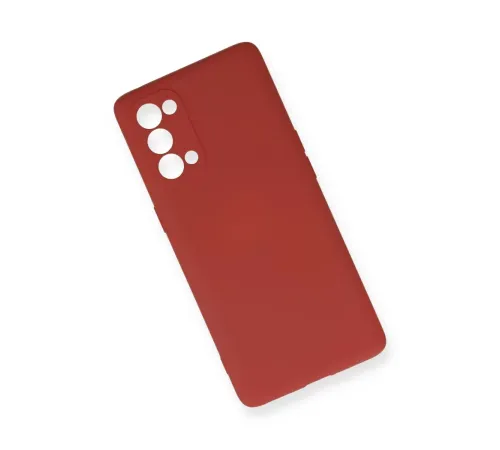 Reno 5 Pro Kılıf Nano içi Kadife Silikon - Kiremit