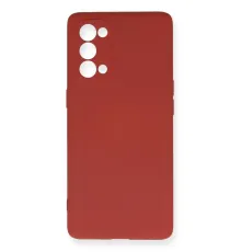 Reno 5 Pro Kılıf Nano içi Kadife Silikon - Kiremit