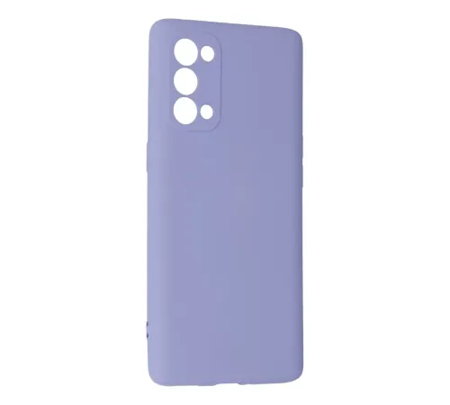 Reno 5 Pro Kılıf Nano içi Kadife Silikon - Lila