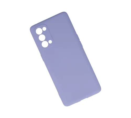 Reno 5 Pro Kılıf Nano içi Kadife Silikon - Lila