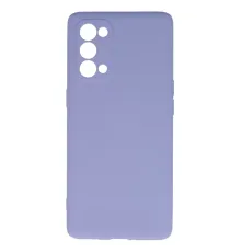 Reno 5 Pro Kılıf Nano içi Kadife Silikon - Lila