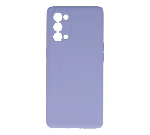 Reno 5 Pro Kılıf Nano içi Kadife Silikon - Lila
