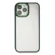 Apple iPhone 14 Pro Max Kılıf Dora Kapak - Haki Yeşil