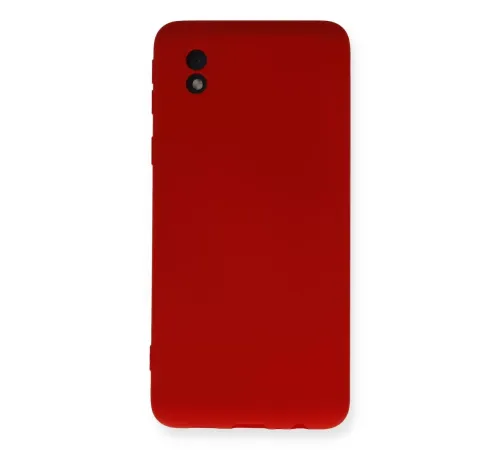 Samsung Galaxy A01 Core Kılıf Nano içi Kadife Silikon - Kırmızı