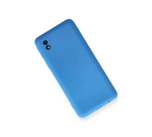 Samsung Galaxy A01 Core Kılıf Nano içi Kadife Silikon - Mavi