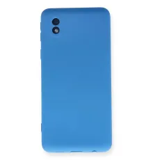 Samsung Galaxy A01 Core Kılıf Nano içi Kadife Silikon - Mavi
