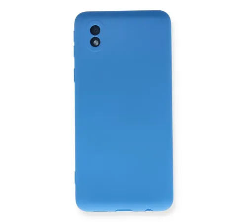 Samsung Galaxy A01 Core Kılıf Nano içi Kadife Silikon - Mavi