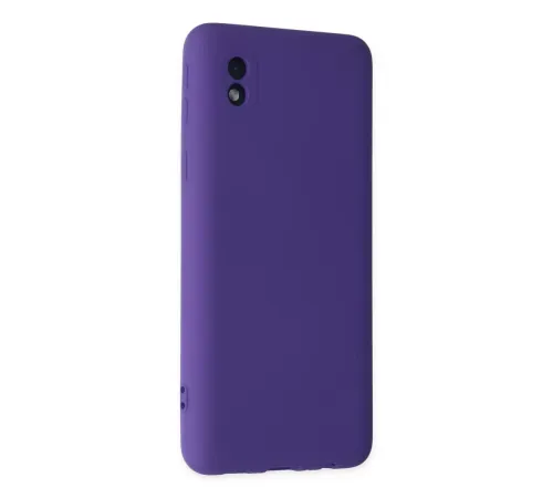 Samsung Galaxy A01 Core Kılıf Nano içi Kadife Silikon - Mor