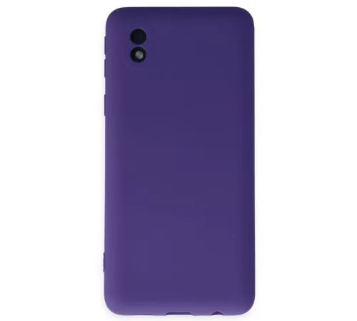 Samsung Galaxy A01 Core Kılıf Nano içi Kadife Silikon - Mor