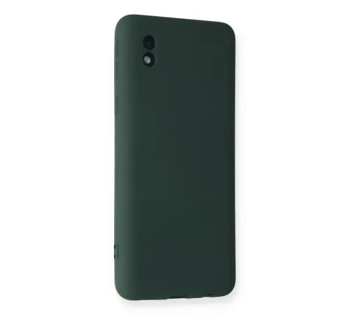 Samsung Galaxy A01 Core Kılıf Nano içi Kadife Silikon - Koyu Yeşil