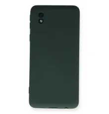 Samsung Galaxy A01 Core Kılıf Nano içi Kadife Silikon - Koyu Yeşil