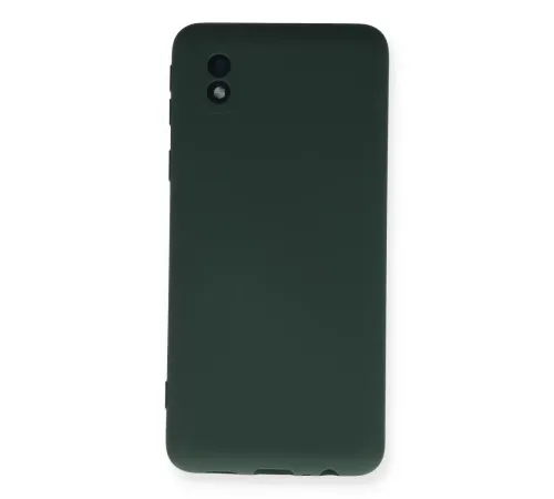 Samsung Galaxy A01 Core Kılıf Nano içi Kadife Silikon - Koyu Yeşil